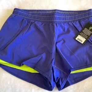 Athletic shorts womens  blue gym clothes Running shorts quality athletic